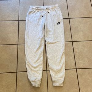 White Nike joggers